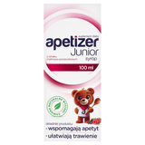 Apetizer Junior, syrop dla dzieci powyżej 3 roku, smak malinowo-porzeczkowy, 100 ml - miniaturka zdjęcia produktu