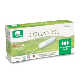 Organyc, tampony higieniczne z bawełny organicznej, Super, 16 sztuk - zdjęcie produktu