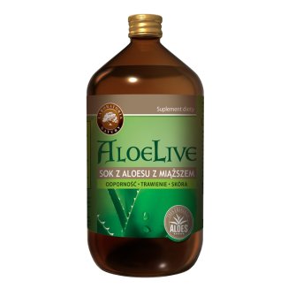Laboratoria Natury AloeLive, sok z aloesu z miąższem, 1000 ml - zdjęcie produktu