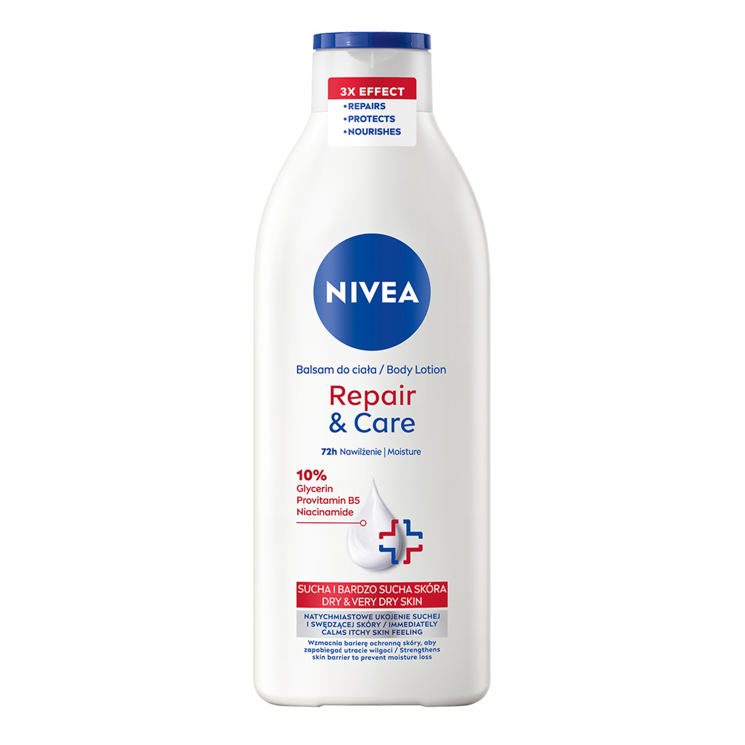 Nivea Nivea Repair & Care, Körperlotion, trockene Haut und sehr trocken, 400 ml — Inhaltsstoffe und Bewertung