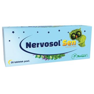 Nervosol Sen, 20 tabletek USZKODZONE OPAKOWANIE - zdjęcie produktu