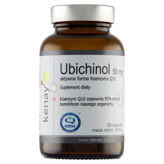 Kenay Ubichinol 50 mg, aktywna forma koenzymu Q10, 60 kapsułek - zdjęcie produktu