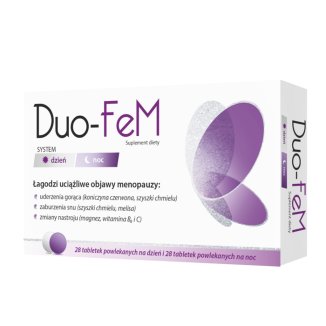 Duo-FeM, 28 tabletek powlekanych na dzień + 28 tabletek powlekanych na noc - zdjęcie produktu