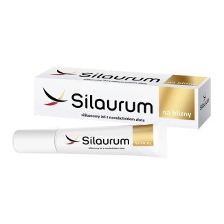 Silaurum na blizny, silikonowy żel na blizny z nanokoloidem złota, 15 ml USZKODZONE OPAKOWANIE - zdjęcie produktu