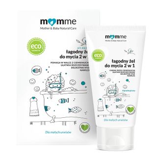 Momme, łagodny żel do mycia 2w1, od 1 dnia życia, 150 ml USZKODZONE OPAKOWANIE - zdjęcie produktu