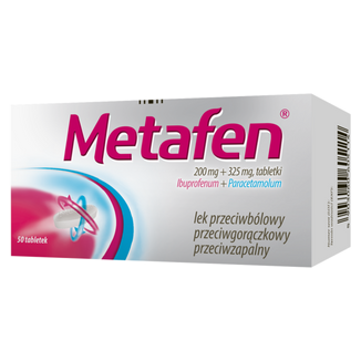 Metafen 200 mg + 325 mg, 50 tabletek - zdjęcie produktu
