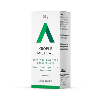 Krople miętowe, krople doustne, 35 g USZKODZONE OPAKOWANIE - zdjęcie produktu