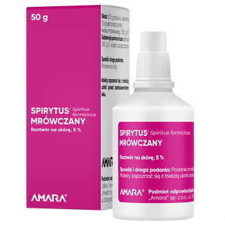 Spirytus mrówczany 5%, roztwór na skórę, 50 g - zdjęcie produktu