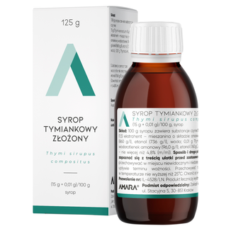 Syrop tymiankowy złożony (15 g + 0,01 g)/ 100 g, 125 g - zdjęcie produktu