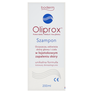 Oliprox, szampon do stosowania w łojotokowym zapaleniu skóry głowy i ciała, 200 ml - zdjęcie produktu