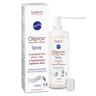 Oliprox, spray do stosowania w łojotokowym zapaleniu skóry głowy i ciała, 150 ml - zdjęcie produktu