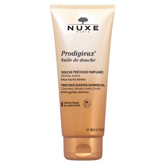 Nuxe Prodigieux, olejek pod prysznic ze złotymi drobinkami, 200 ml - zdjęcie produktu