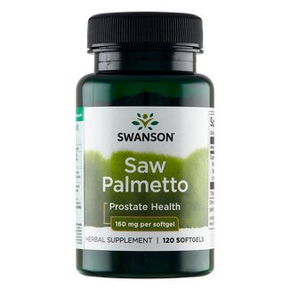 Swanson Saw Palmetto 160 mg, palma sabałowa, 120 kapsułek żelowych - zdjęcie produktu