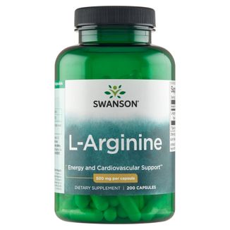 Swanson L-Arginine, L-arginina 500 mg, 200 kapsułek - zdjęcie produktu