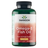 Swanson Omega-3 Fish Oil, smak cytrynowy, 150 kapsułek żelowych - miniaturka zdjęcia produktu