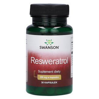 Swanson Resveratrol, resweratrol 250 mg, 30 kapsułek - zdjęcie produktu