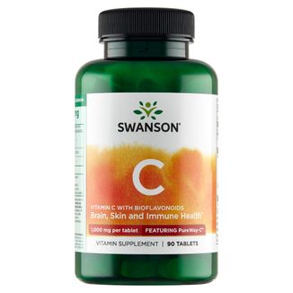 Swanson C, witamina C 1000 mg z bioflawonoidami, 90 tabletek - zdjęcie produktu