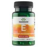 Swanson E, naturalna witamina E 400 IU, 100 kapsułek żelowych - miniaturka zdjęcia produktu