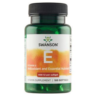Swanson E, naturalna witamina E 400 IU, 100 kapsułek żelowych - zdjęcie produktu