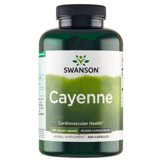 Swanson Cayenne, pieprz kajeński 450 mg, 300 kapsułek - zdjęcie produktu