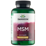 Swanson MSM, metylosulfonylometan 500 mg, 250 kapsułek - miniaturka zdjęcia produktu