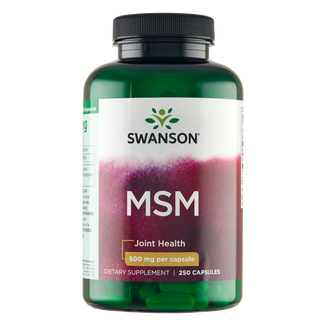 Swanson MSM, metylosulfonylometan 500 mg, 250 kapsułek - zdjęcie produktu