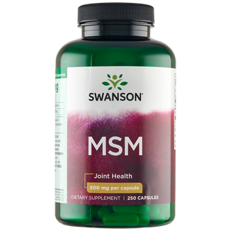 Swanson MSM, metylosulfonylometan 500 mg, 250 kapsułek - zdjęcie produktu