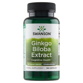 Swanson Ginkgo Biloba Extract, miłorząb dwuklapowy 120 kapsułek - zdjęcie produktu