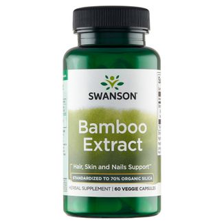 Swanson Bamboo Extract, bambus, 60 kapsułek wegetariańskich - zdjęcie produktu