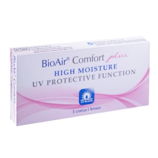 BioAir Comfort Plus, soczewki kontaktowe, 30-dniowe, -1,50, 3 sztuki - zdjęcie produktu