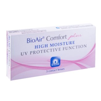 BioAir Comfort Plus, soczewki kontaktowe, 30-dniowe, -8,50, 3 sztuki - zdjęcie produktu