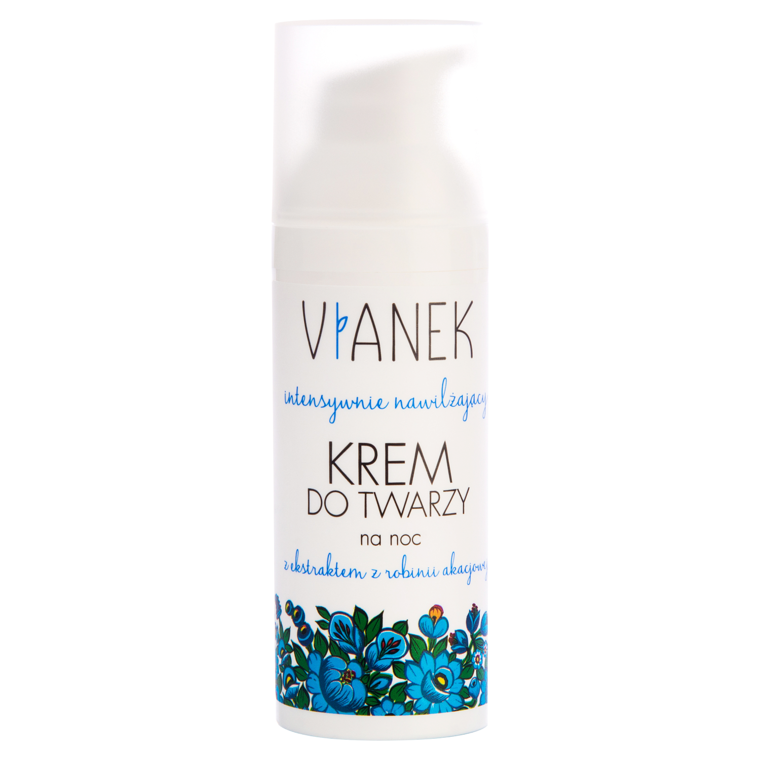 Vianek Vianek, intensywnie nawilżający krem do twarzy na noc, 50 ml