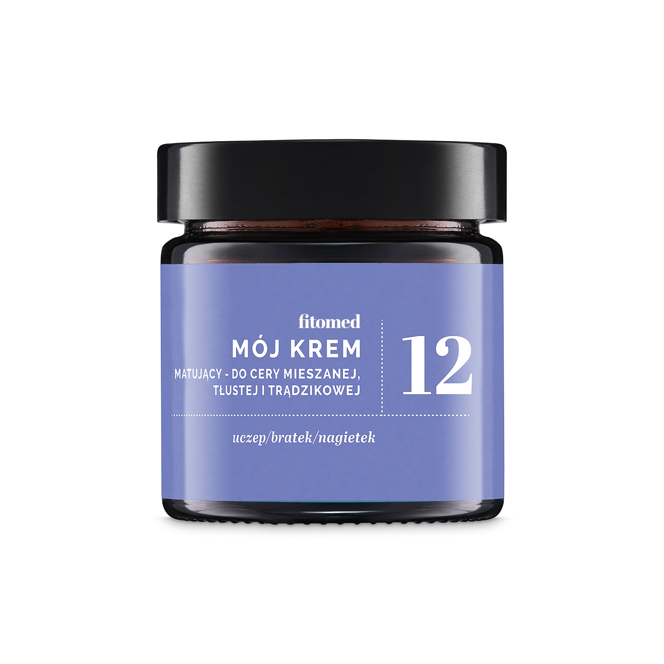 Nieznana Fitomed Mój Krem Nr 12, matujący do cery tłustej i trądzikowej, 55 g