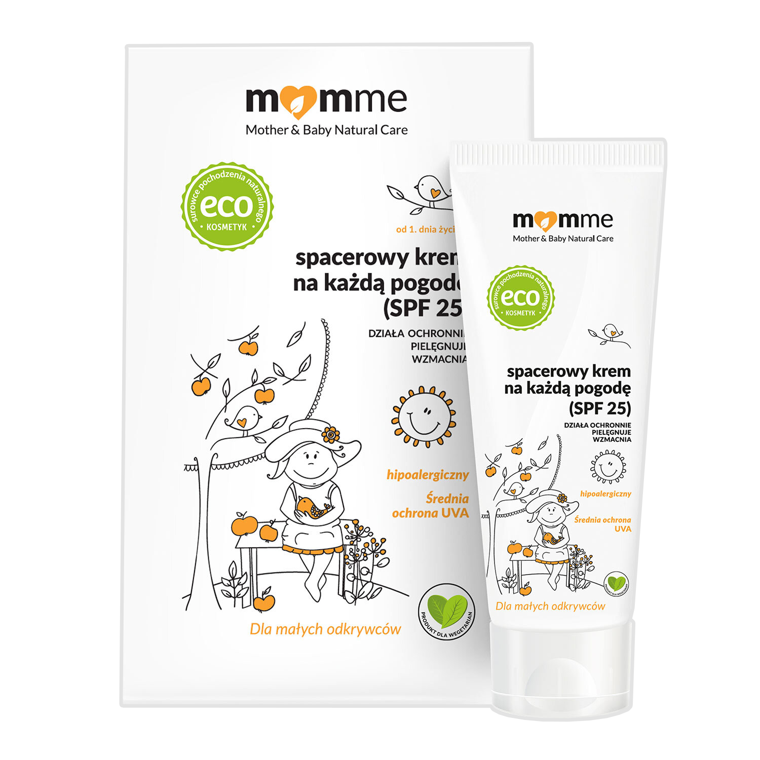 Nieznana Momme, spacerowy krem na każdą pogodę od 1 dnia życia, SPF 25, 50 ml