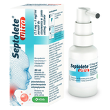 Septolete Ultra (1,5 mg + 5 mg)/ml, aerozol do stosowania w jamie ustnej, roztwór, 30 ml - miniaturka zdjęcia produktu