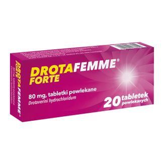 Drotafemme Forte 80 mg, 20 tabletek USZKODZONE OPAKOWANIE - zdjęcie produktu