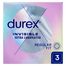 Durex Invisible, prezerwatywy supercienkie, 3 sztuki - miniaturka  zdjęcia produktu