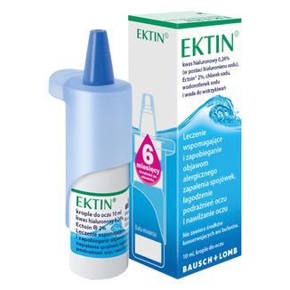 Ektin, krople do oczu, roztwór, 10 ml USZKODZONE OPAKOWANIE - zdjęcie produktu