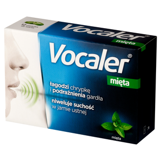 Vocaler, mięta, 12 pastylek do ssania - zdjęcie produktu