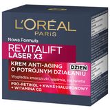 L'oreal Revitalift Laser X3, krem anti-age o potrójnym działaniu, 50 ml - miniaturka zdjęcia produktu