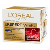 L’Oreal Ekspert Wieku 50+, przeciwzmarszczkowy krem ujędrniający na noc, 50 ml - miniaturka zdjęcia produktu