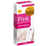 Domowe Laboratorium Pink, test ciążowy płytkowy, super czuły 10 mlU/ml, 1 sztuka - miniaturka zdjęcia produktu