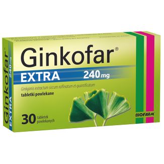 Ginkofar Extra 240 mg, 30 tabletek - zdjęcie produktu