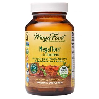 MegaFood, MegaFlora z kurkumą, suplement Probiotyczny z 50 miliardami CFU, 60 kapsułek - zdjęcie produktu