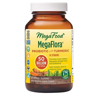MegaFood, MegaFlora z kurkumą, suplement Probiotyczny z 50 miliardami CFU, 60 kapsułek - miniaturka 2 zdjęcia produktu