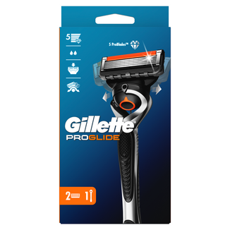 Gillette Fusion Proglide FlexBall, maszynka do golenia z dwoma ostrzami wymiennymi, 1 sztuka - zdjęcie produktu