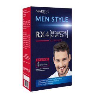 Marion Men Style RX4, reduktor siwizny, 107 Brunet, 4 x 15 ml - zdjęcie produktu