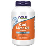 Now Foods Cod Liver Oil, tran - olej z wątroby dorsza, 250 kapsułek miękkich - miniaturka zdjęcia produktu