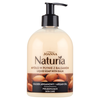 Joanna Naturia, mydło w płynie z balsamem, pielęgnujące, olejek arganowy, 500 ml - zdjęcie produktu