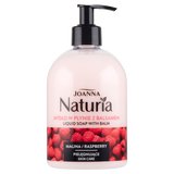 Joanna Naturia, mydło w płynie z balsamem, pielęgnujące, malina, 500 ml - miniaturka zdjęcia produktu